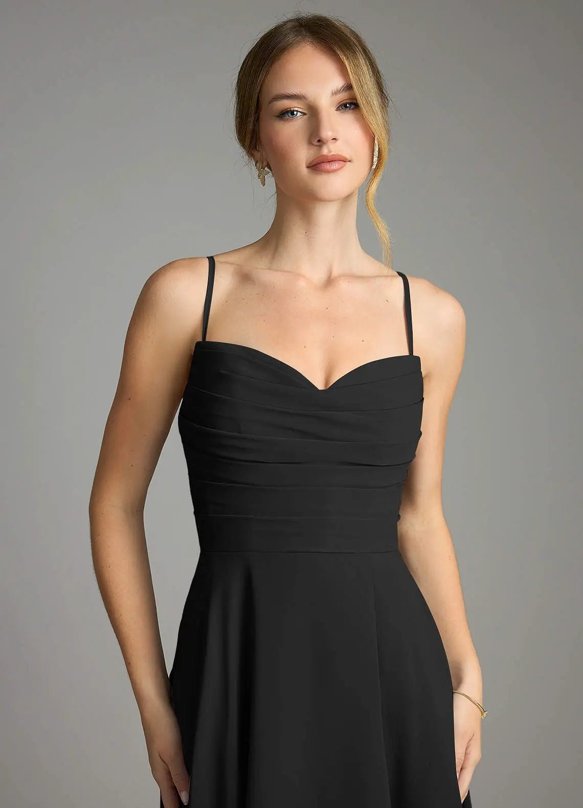 Ayla A-Line V-Neck Chiffon Bridesmaid Dress