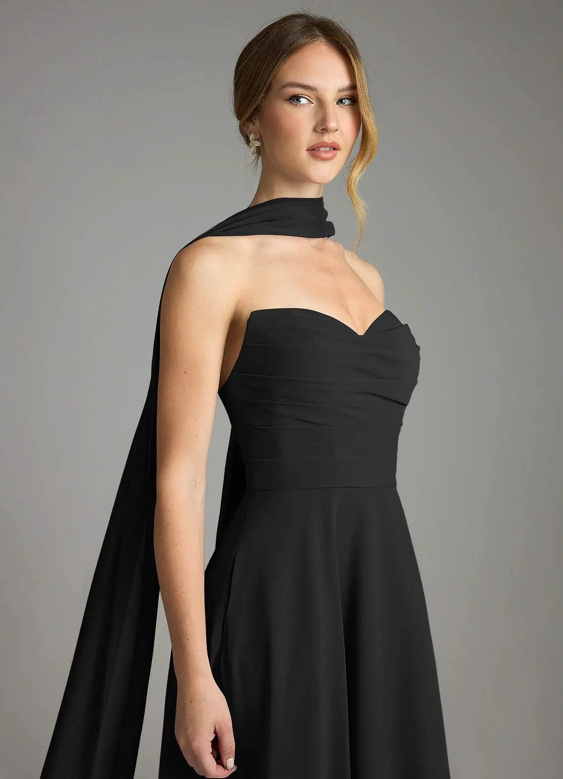 Ayla A-Line V-Neck Chiffon Bridesmaid Dress