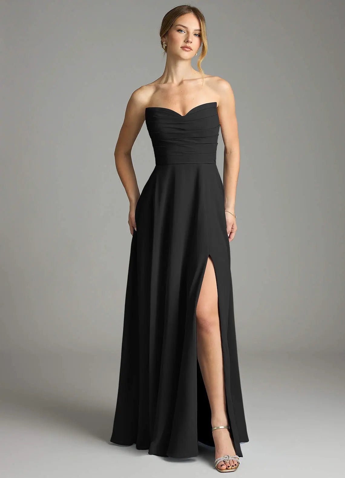 Ayla A-Line V-Neck Chiffon Bridesmaid Dress