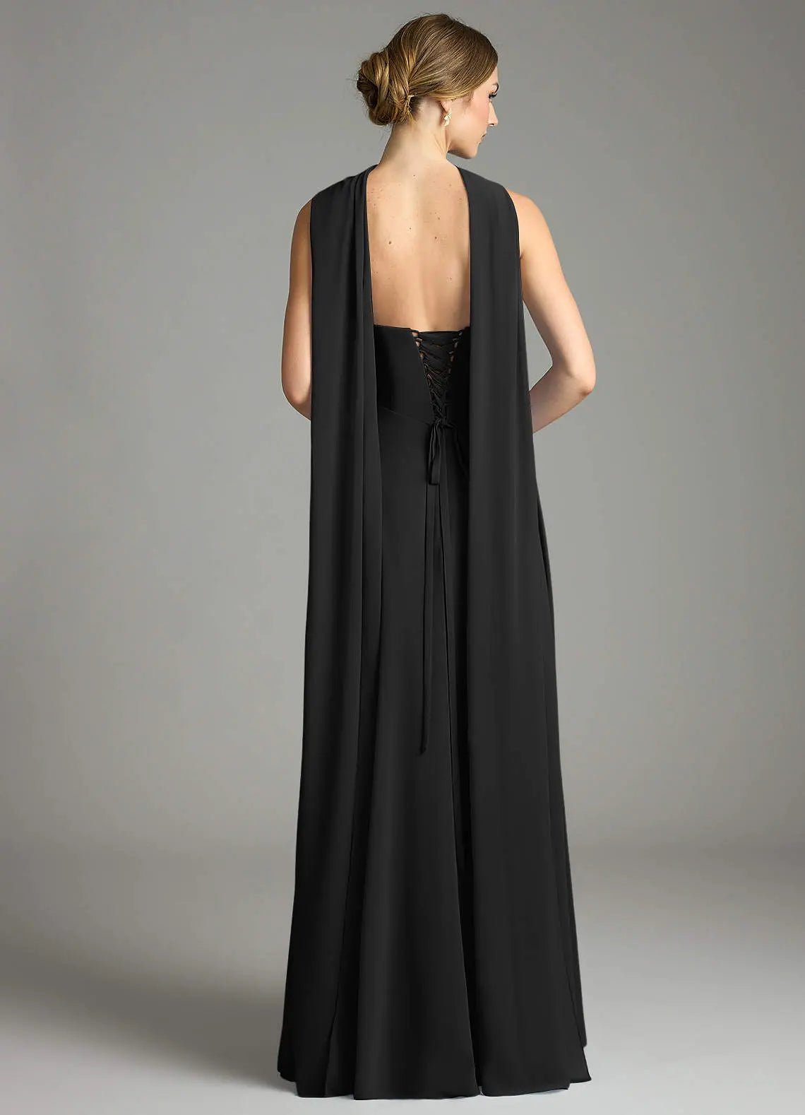 Ayla A-Line V-Neck Chiffon Bridesmaid Dress