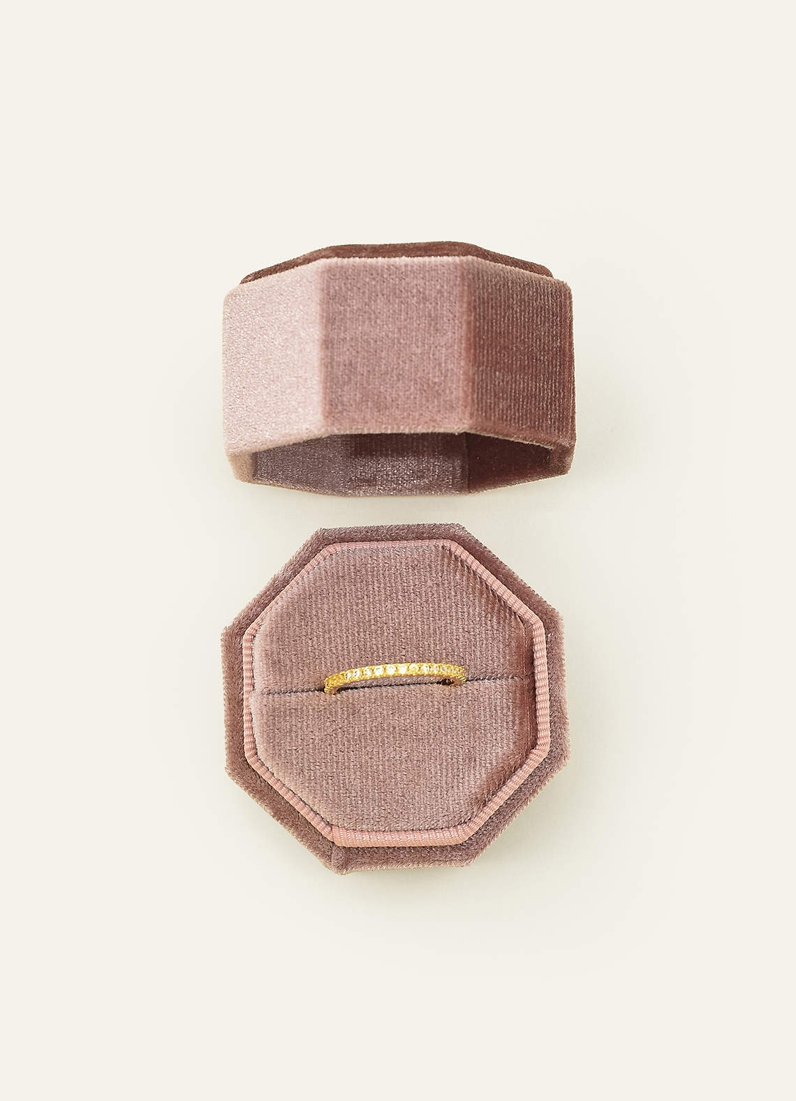 Wedding Day Velvet Ring Box — Dusty Pink — 图 21/132