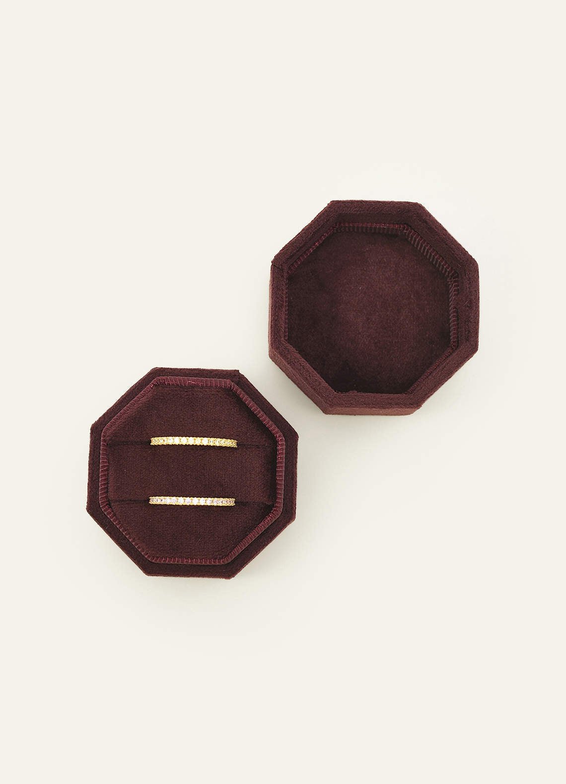 Wedding Day Velvet Ring Box — Maroon — 图 43/132