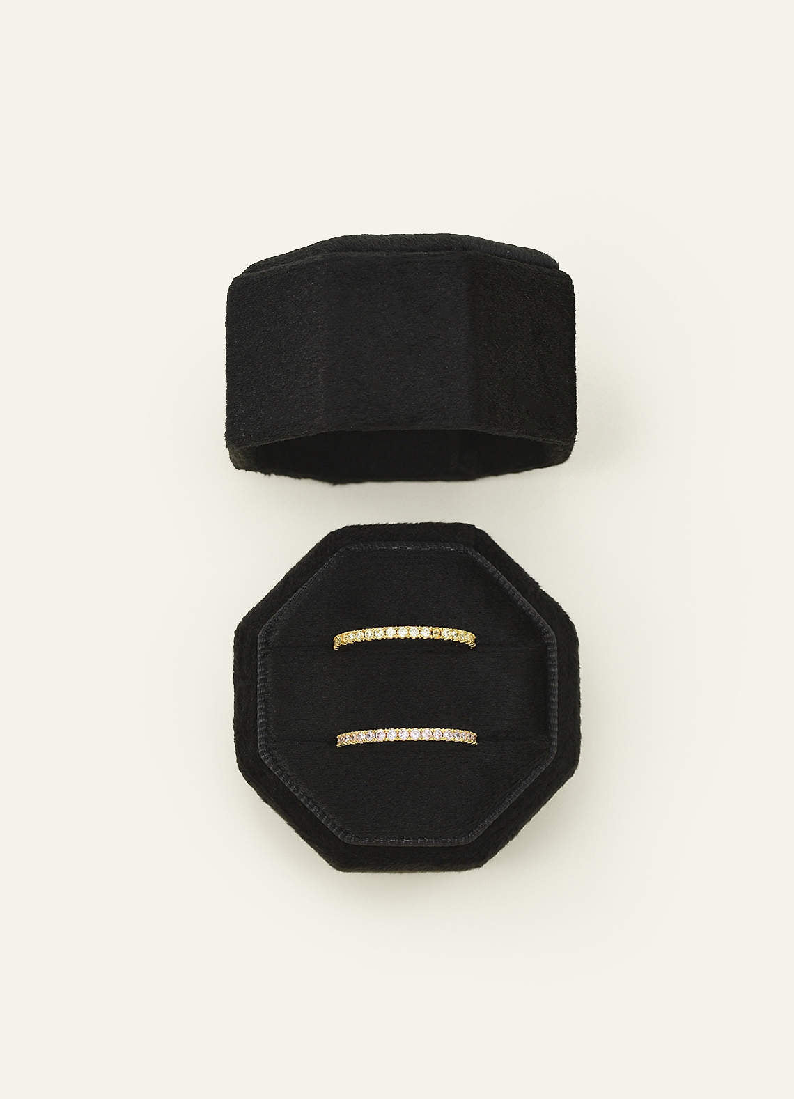 Wedding Day Velvet Ring Box — black — 图 15/132
