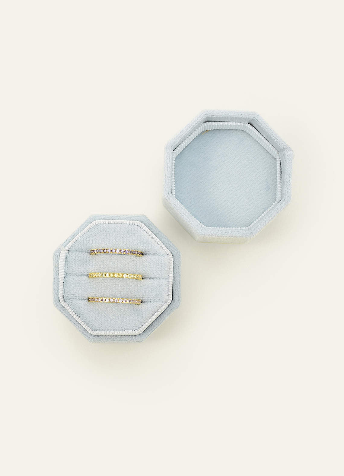 Wedding Day Velvet Ring Box — Light Blue — 图 39/132