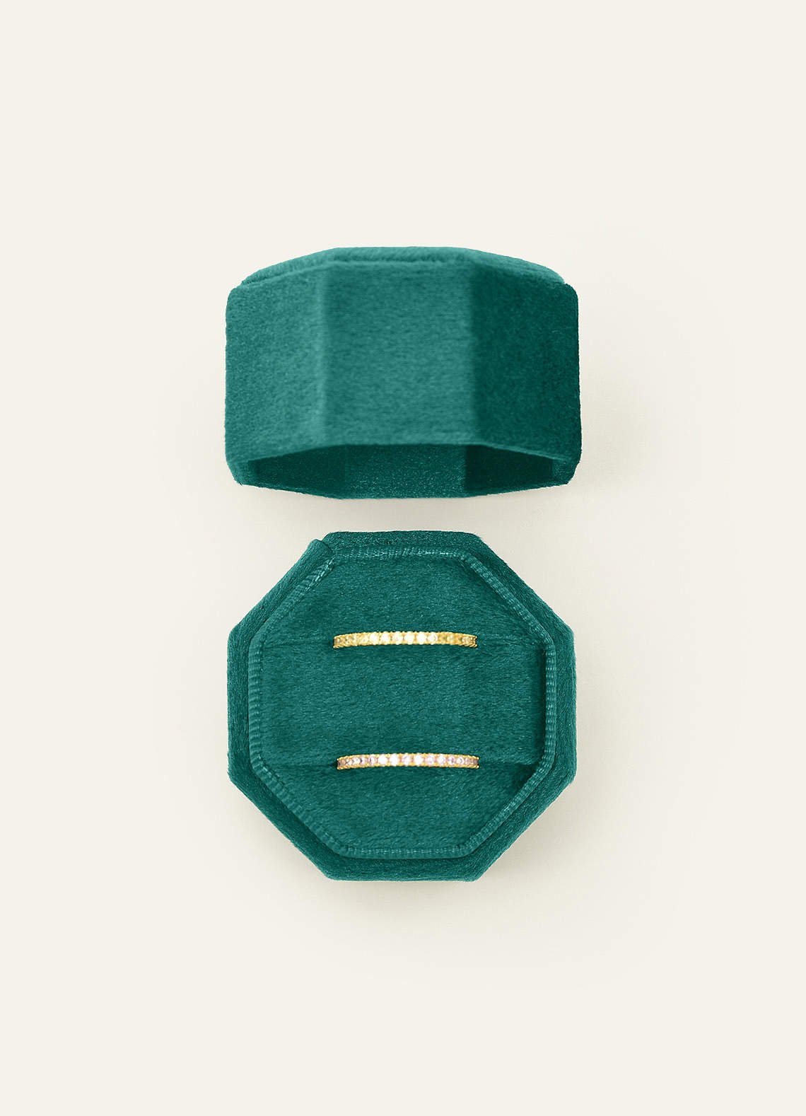 Wedding Day Velvet Ring Box — Emerald — 图 4/132