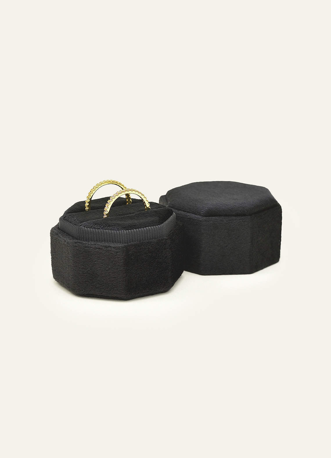 Wedding Day Velvet Ring Box — black — 图 61/132