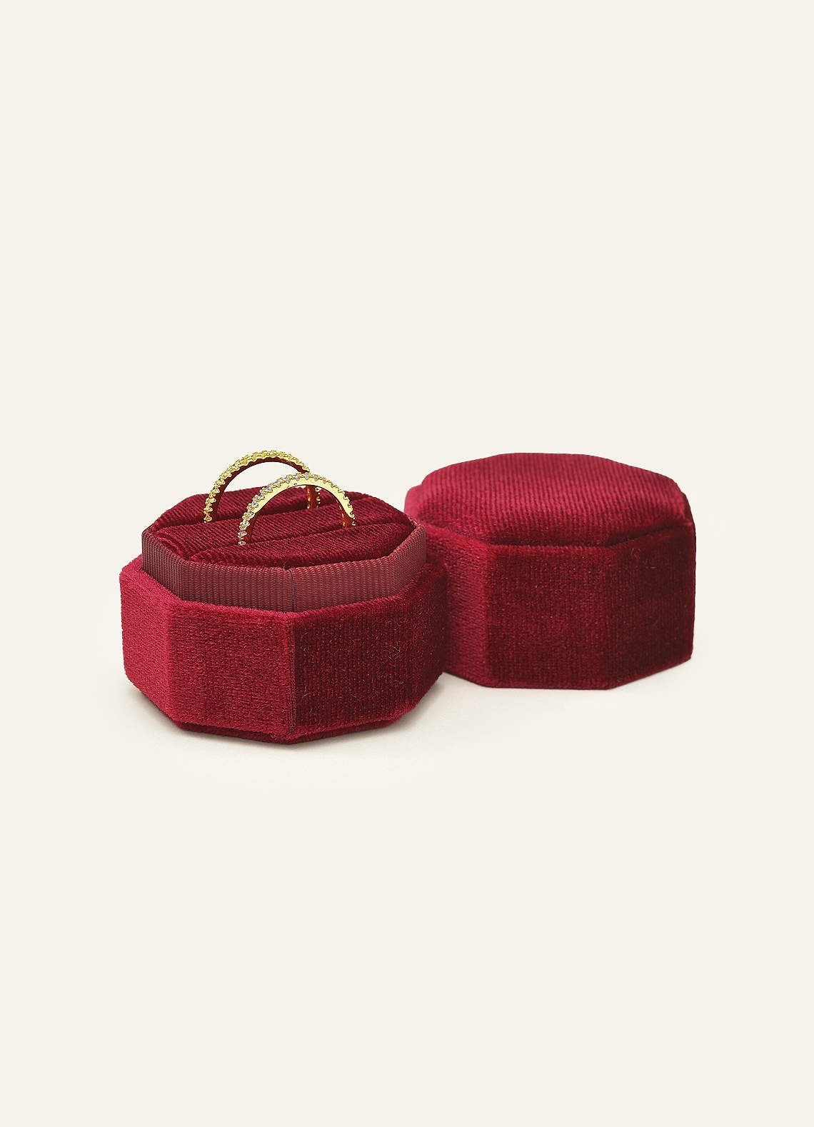 Wedding Day Velvet Ring Box — Red — 图 55/132