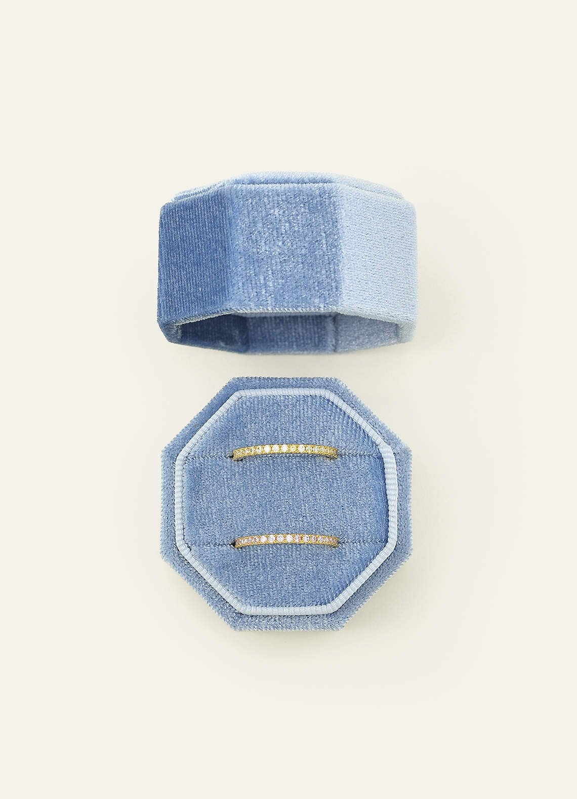Wedding Day Velvet Ring Box — Blue — 图 5/132