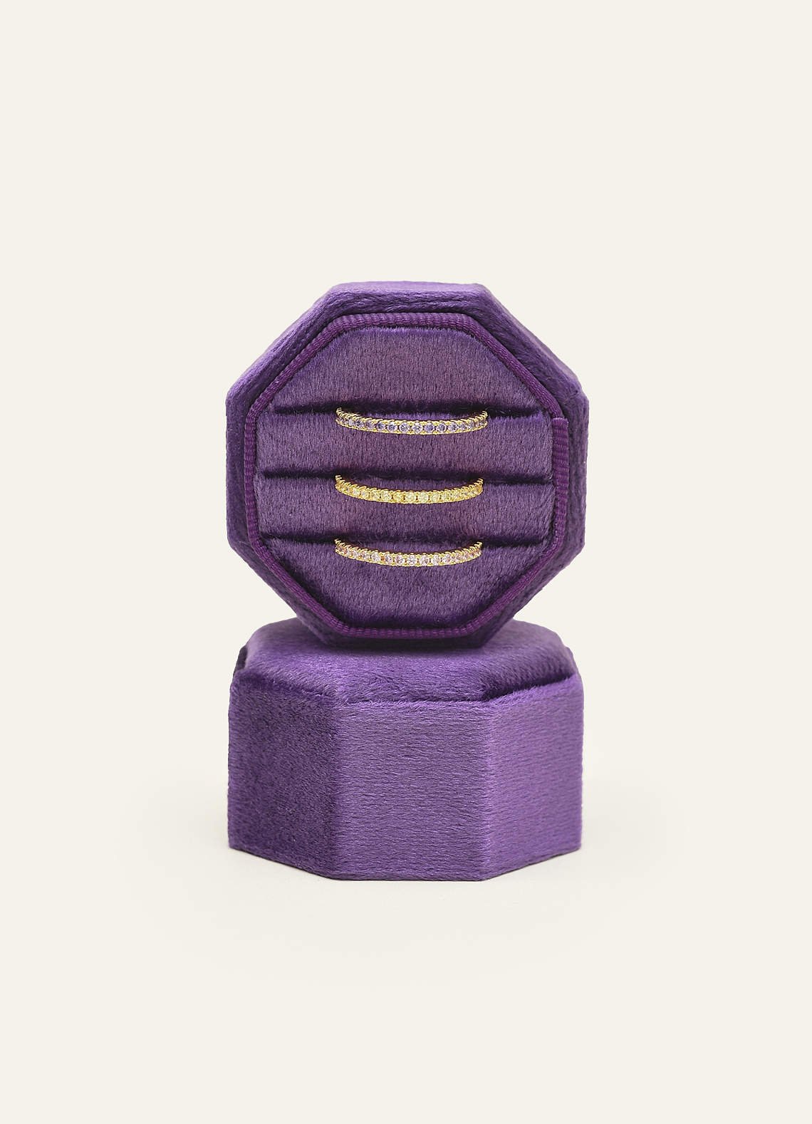 Wedding Day Velvet Ring Box — Dark Purple — 图 90/132