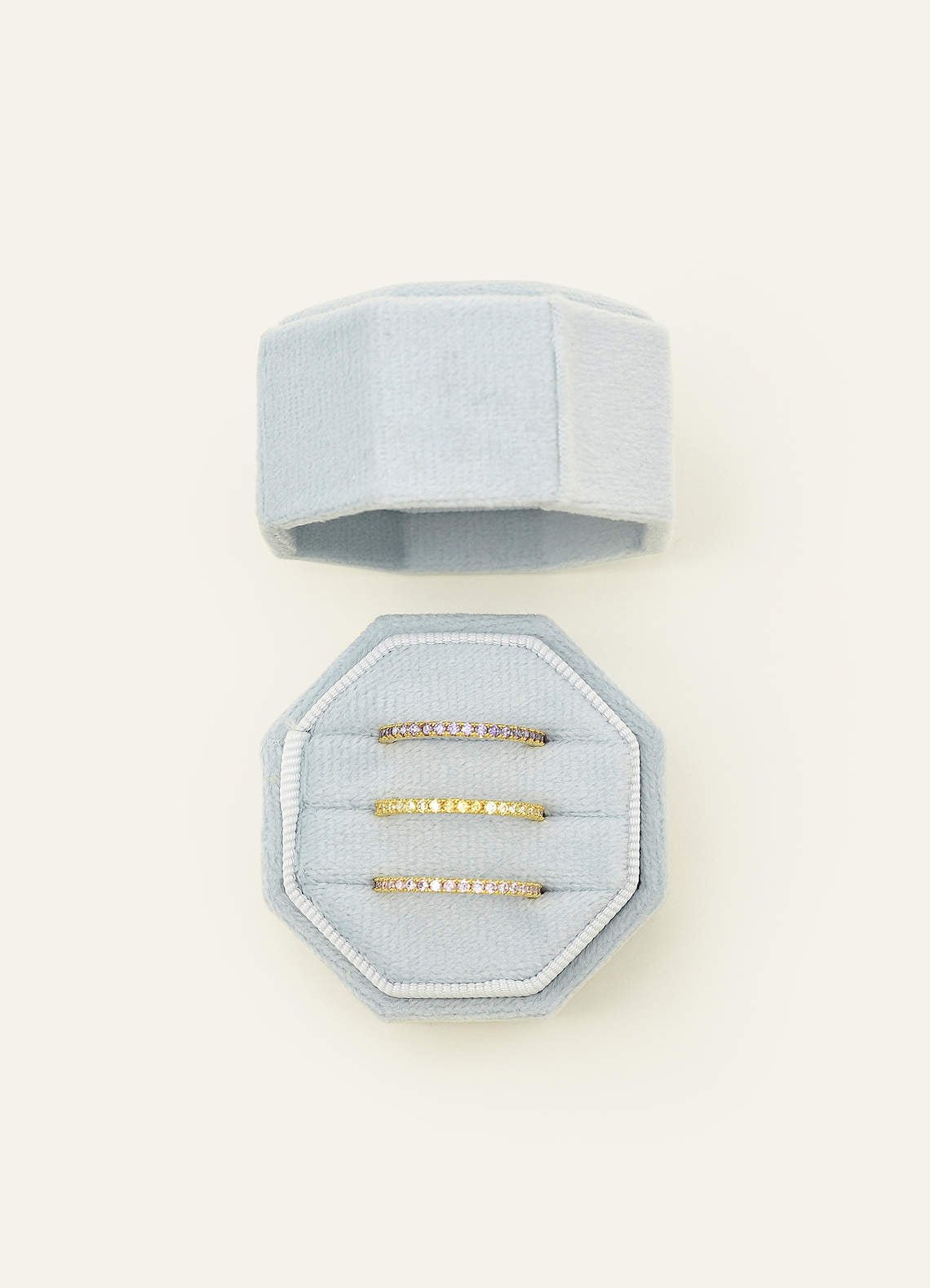 Wedding Day Velvet Ring Box — Light Blue — 图 16/132