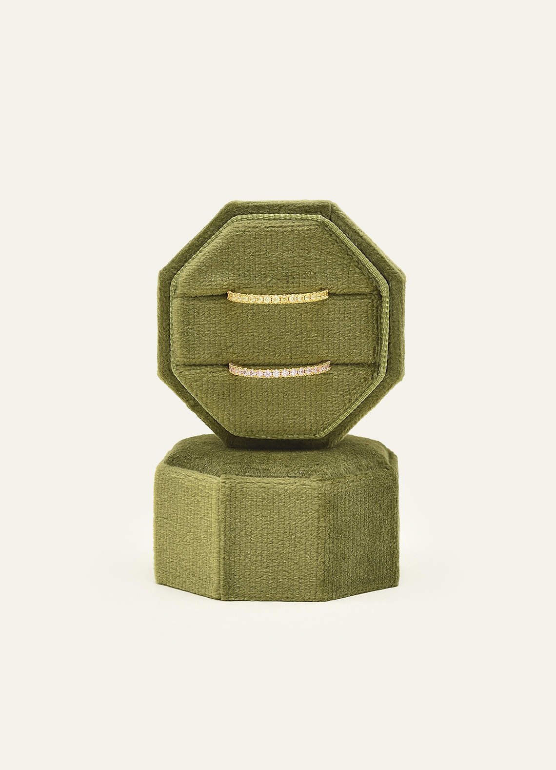 Wedding Day Velvet Ring Box — Moss Green — 图 70/132