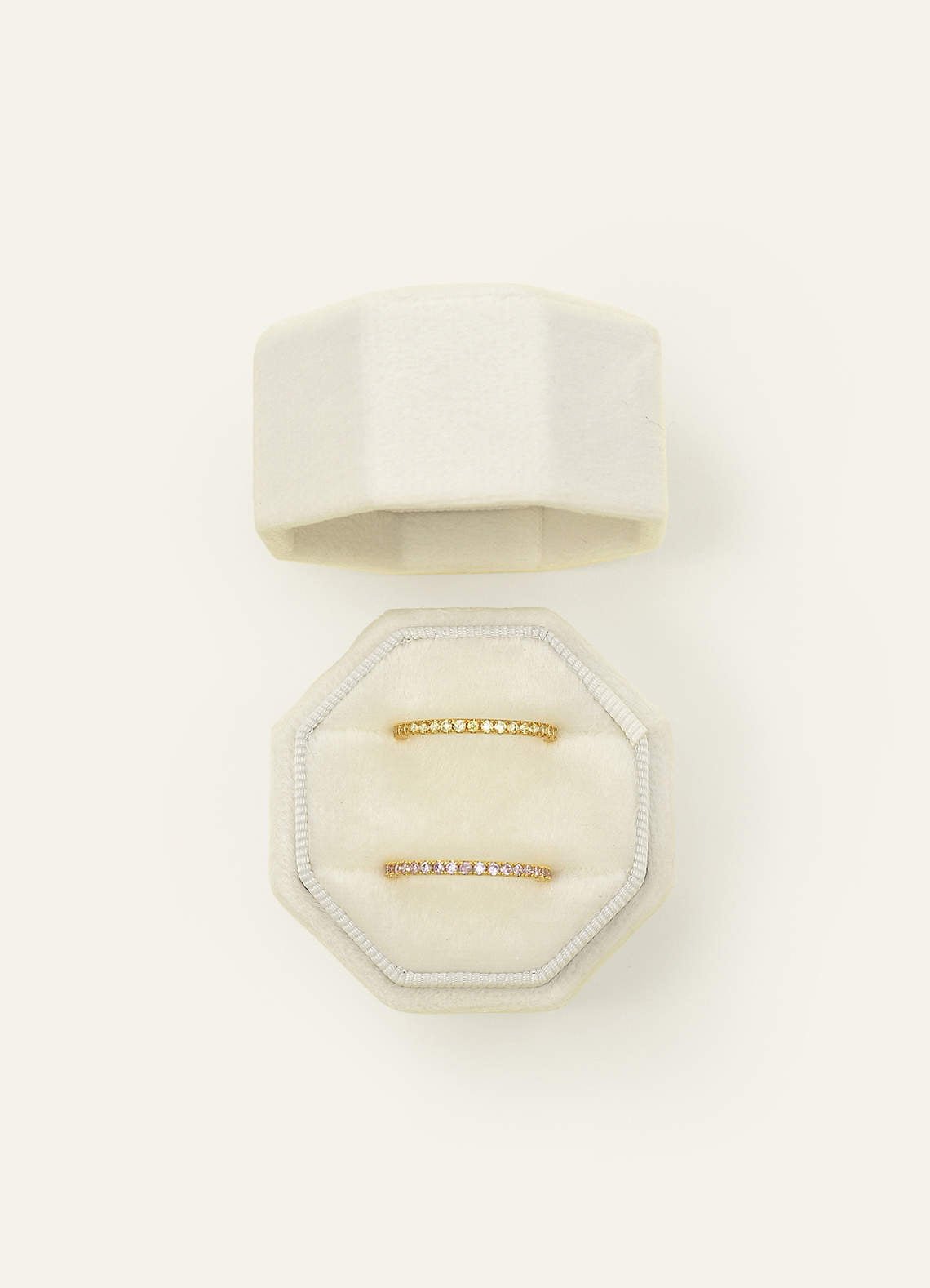 Wedding Day Velvet Ring Box — white — 图 12/132