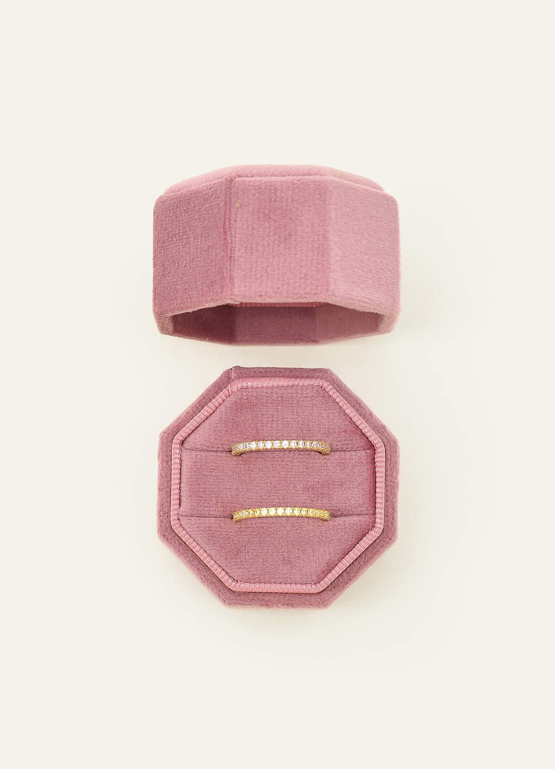 Wedding Day Velvet Ring Box — candy pink — 图 7/132