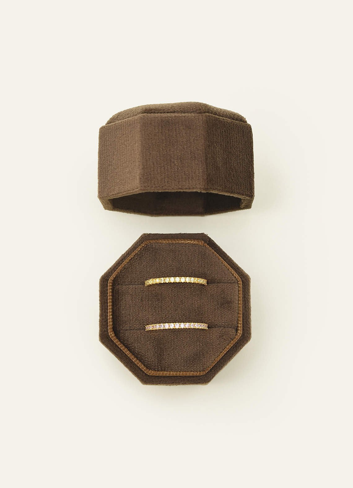 Wedding Day Velvet Ring Box — Brown — 图 11/132