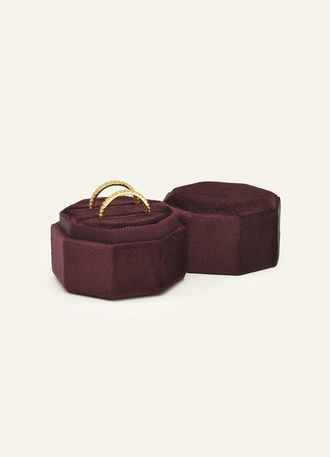 Wedding Day Velvet Ring Box — Maroon — 图 65/132