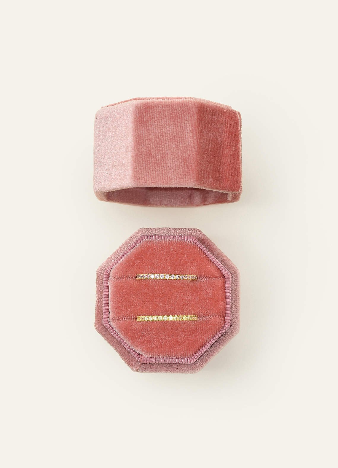 Wedding Day Velvet Ring Box — Powder Pink — 图 6/132