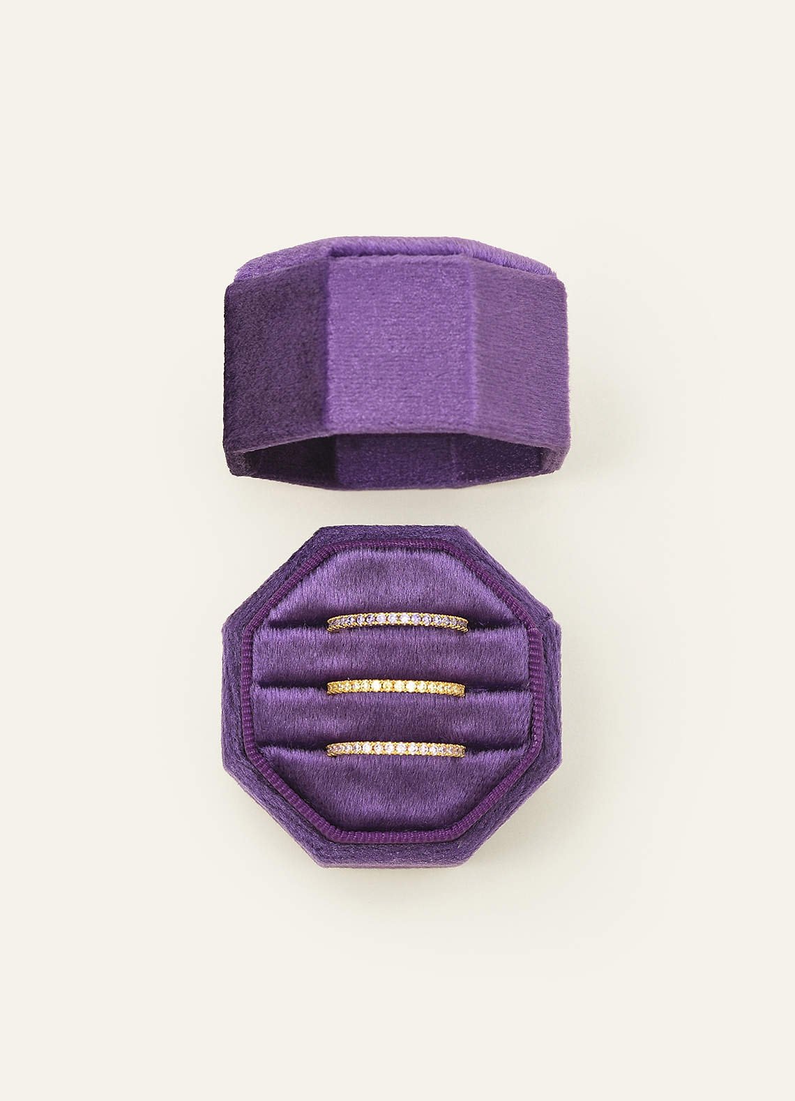 Wedding Day Velvet Ring Box — Dark Purple — 图 23/132