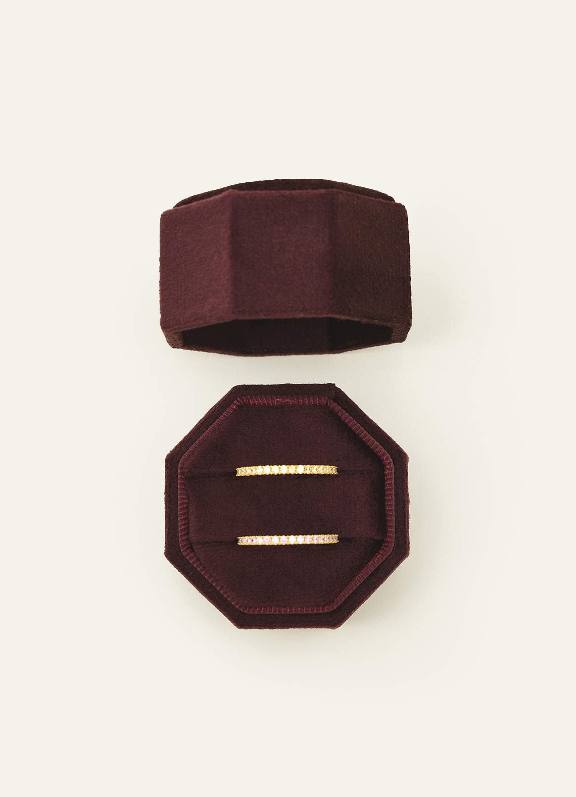 Wedding Day Velvet Ring Box — Maroon — 图 20/132