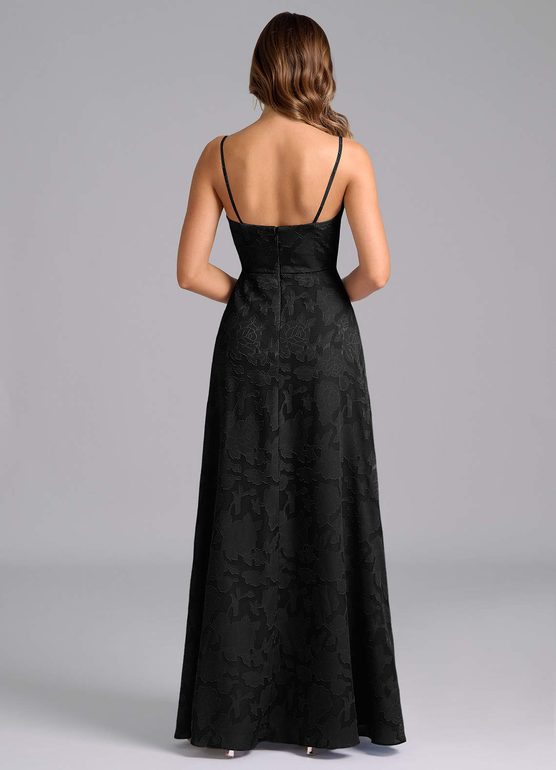 Wren A-Line Strapless Floral Burnout Bridesmaid Dress