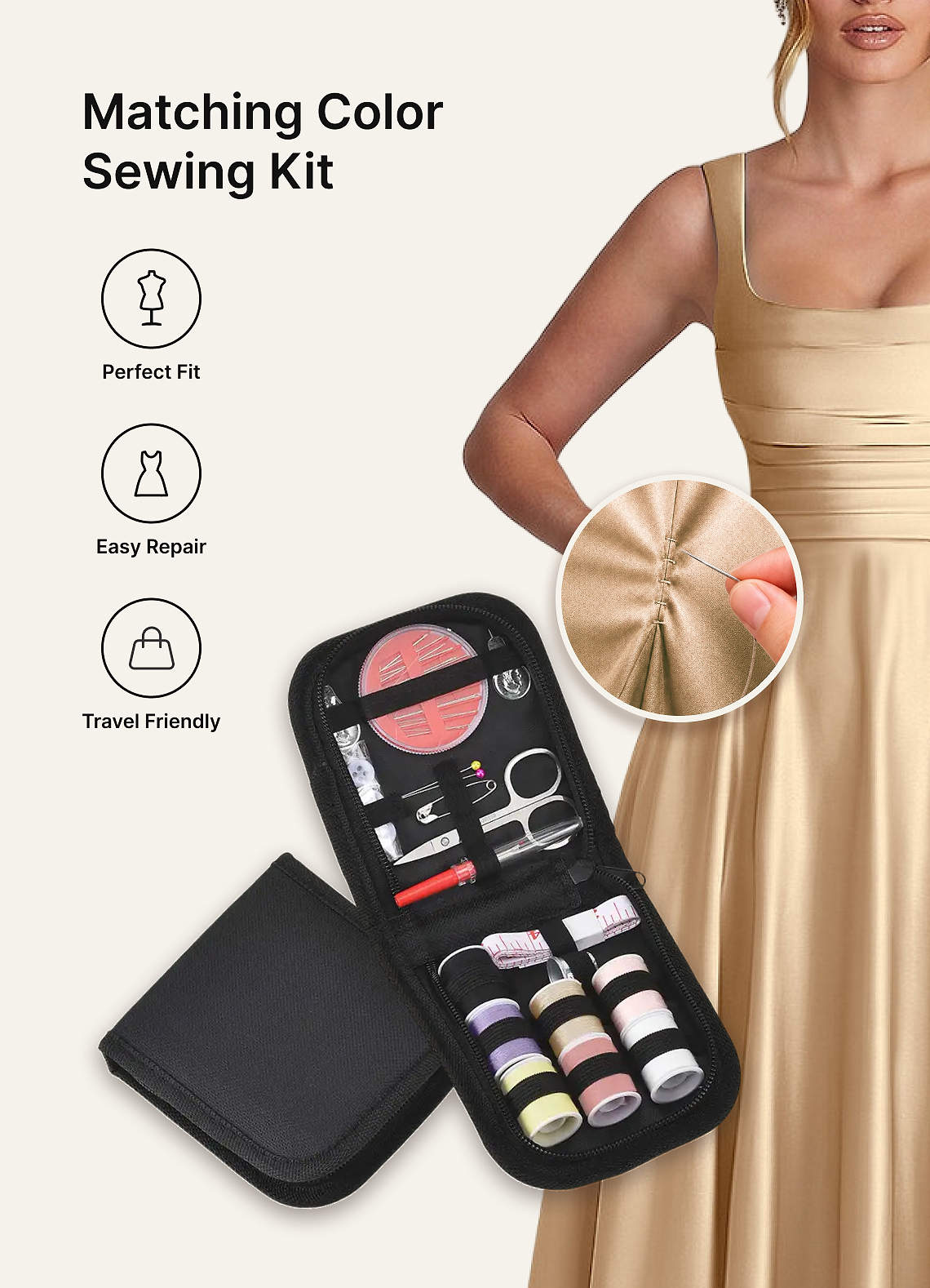 Azazie Matching Color Emergency Sewing Kit — Romantic Collection — 图 4/25